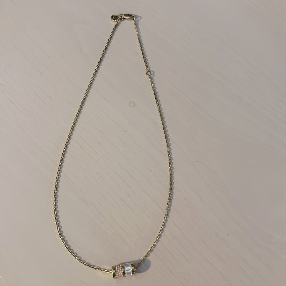 Michael Kors Pink/Gold Pendant Necklace